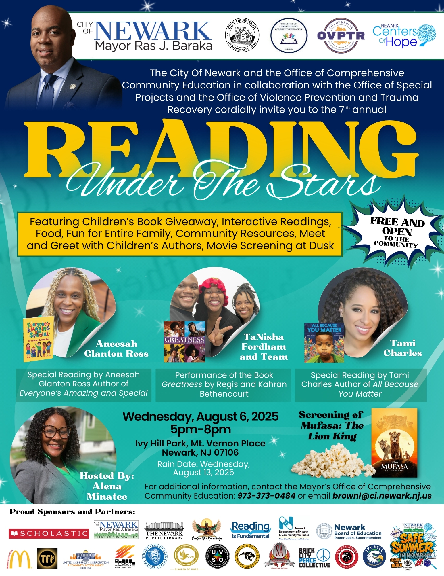 reading under the stars flyer